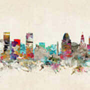 Baltimore Maryland Skyline #7 Art Print