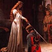 Queen Guinevere And Sir Lancelot Art Print