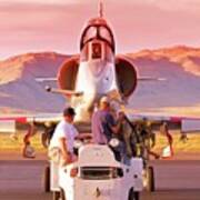 A-4 Skyhawk Sunset Art Print