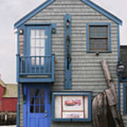 A Blue Door Rockport Massachusetts Art Print