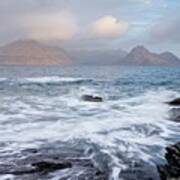 A Break Of Light At Elgol Art Print