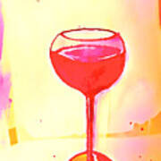 A Glass Of Vino 2 Art Print