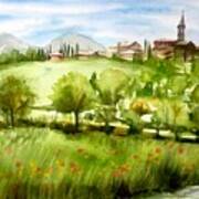 A View From Tuscany Art Print