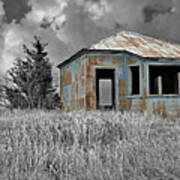 Abandon Railroad Shack Art Print