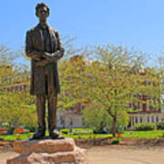 Abe Lincoln Statue In Cincinnati 4203 Art Print