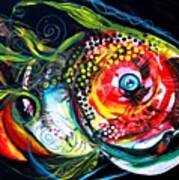 Abstract Baboon Fish Art Print