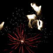 Abstract Fireworks Iii Art Print