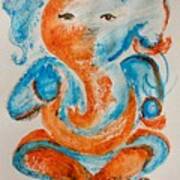 Abstract Ganesha Art Print