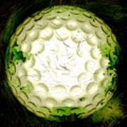 Abstract Golf Ball Art Print