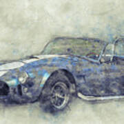 Ac Cobra - Shelby Cobra - 1962s - Automotive Art - Car Posters Art Print