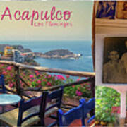 Los Flamingos Hotel Acapulco Vintage Art Print