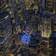 Aerial New York City Skyscrapers Art Print