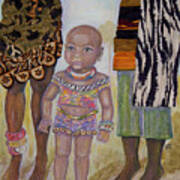 Afrik Girl Art Print