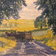 After Rain On The Wolds Way Art Print