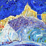 Aiguille Du Midi Glacier  Chamonix Art Print