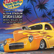 Aloha Car Show Poster Art Print