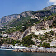 Amalfi Coastal Scene Art Print