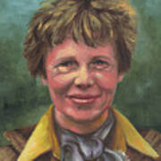 Amelia Earhart Art Print