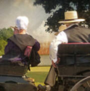Amish Travelling Art Print