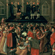 An Eyewitness Representation Of The Execution Of King Charles I Art Print