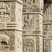 Ancient Temple Carvings Art Print