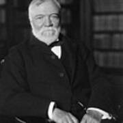Andrew Carnegie Seated In A Library Art Print