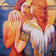 Angel Touch Art Print