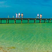 Anna Maria Island Historic City Pier Panorama Art Print