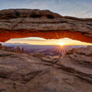 Another Sunrise At Mesa Arch Art Print