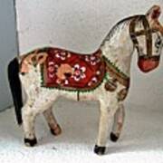 Antique Folk Art Horse Art Print