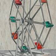 Antique Toy Ferris Wheel Art Print