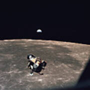 Apollo 11 Module Ascends To Columbia Art Print