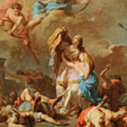 Apollo And Diana Killing The Children Of Niobe Art Print