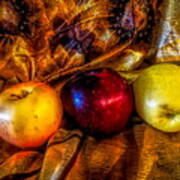 Apples In Golden Light Art Print