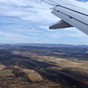 Flying Into Alice Springs - Australia Art Print