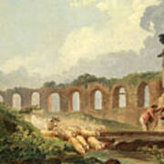 Aqueduct In Ruins Art Print