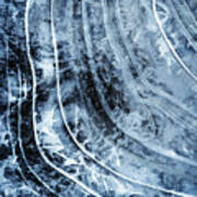 Arc Lines On Frozen Water Level Art Print