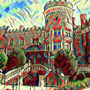Arcadia College - Grey Towers Castle Watercolor Art Print