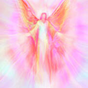 Archangel Metatron Reaching Out In Compassion Art Print
