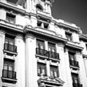 Architecture Details On Gran Via Madrid Art Print