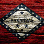 Arkansas State Flag W2 Art Print