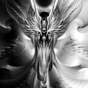 Arsencia The Other Side Of Midnight Fractal Portrait Art Print