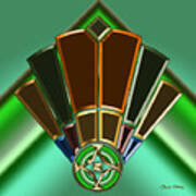 Art Deco Fan 11 Art Print