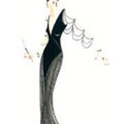 Art Deco Lady - Josephine Art Print by Di Kaye