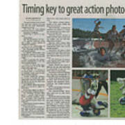 Article On Action Photography Art Print
