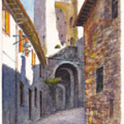 Assisi Ruin Art Print