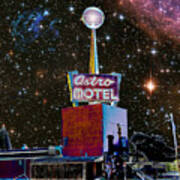 Astro Motel Art Print