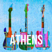 Athens Ga Music Scene Art Print