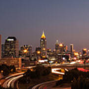 Atlanta Skyline - Scad Art Print