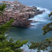 Atop Of Maine Acadia National Park Monument Cove Art Print